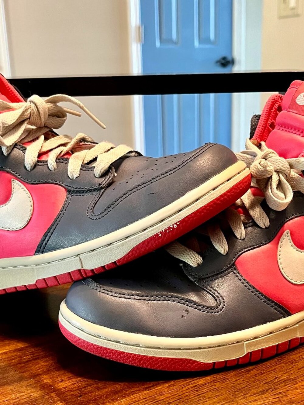 Women's Nike Dunk Sneakers In Monsoon Blue & Astro Pink Colorway Size 8